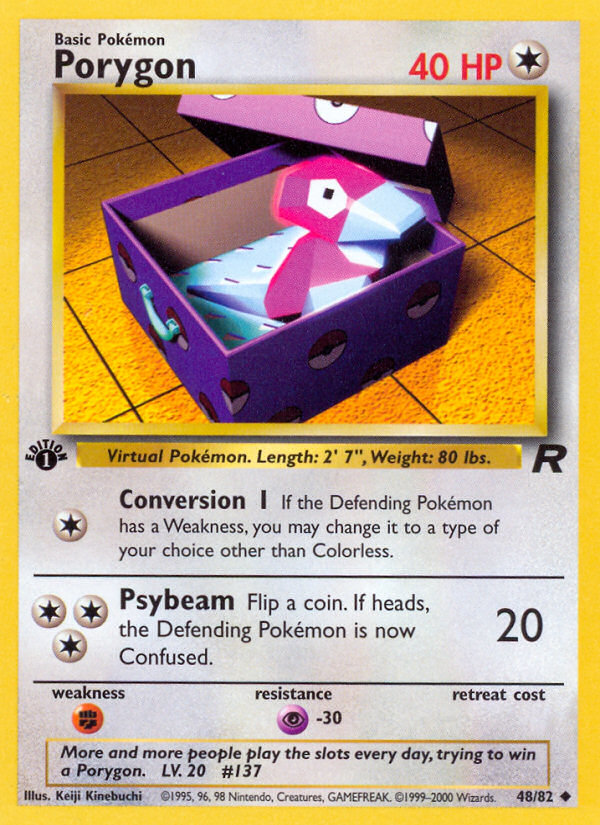 Porygon (48/82) [Team Rocket 1st Edition] | Anubis Games and Hobby