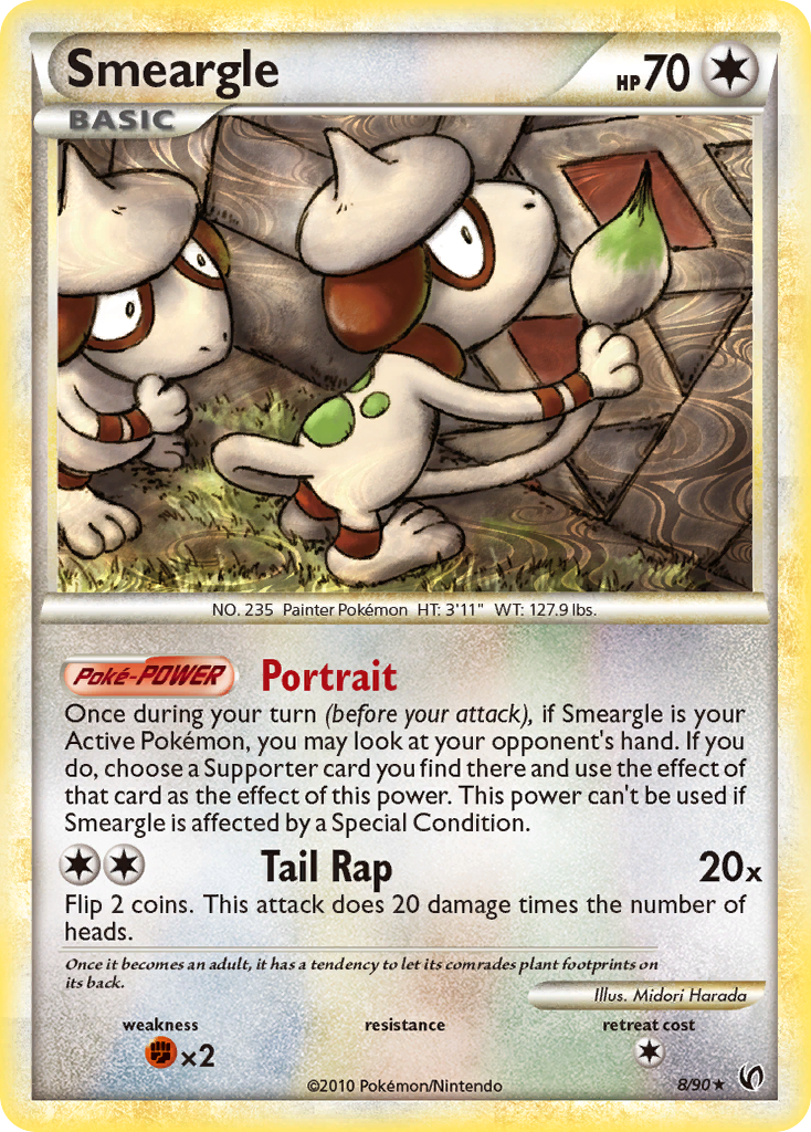 Smeargle (8/90) [HeartGold & SoulSilver: Undaunted] | Anubis Games and Hobby