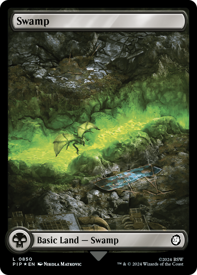 Swamp (0850) (Surge Foil) [Fallout] | Anubis Games and Hobby