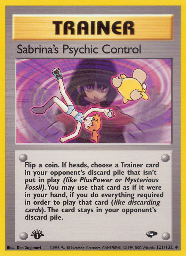 Sabrina's Psychic Control (121/132) [Gym Challenge 1st Edition] | Anubis Games and Hobby