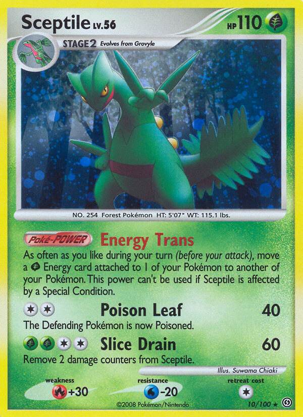 Sceptile (10/100) (Theme Deck Exclusive) [Diamond & Pearl: Stormfront] | Anubis Games and Hobby