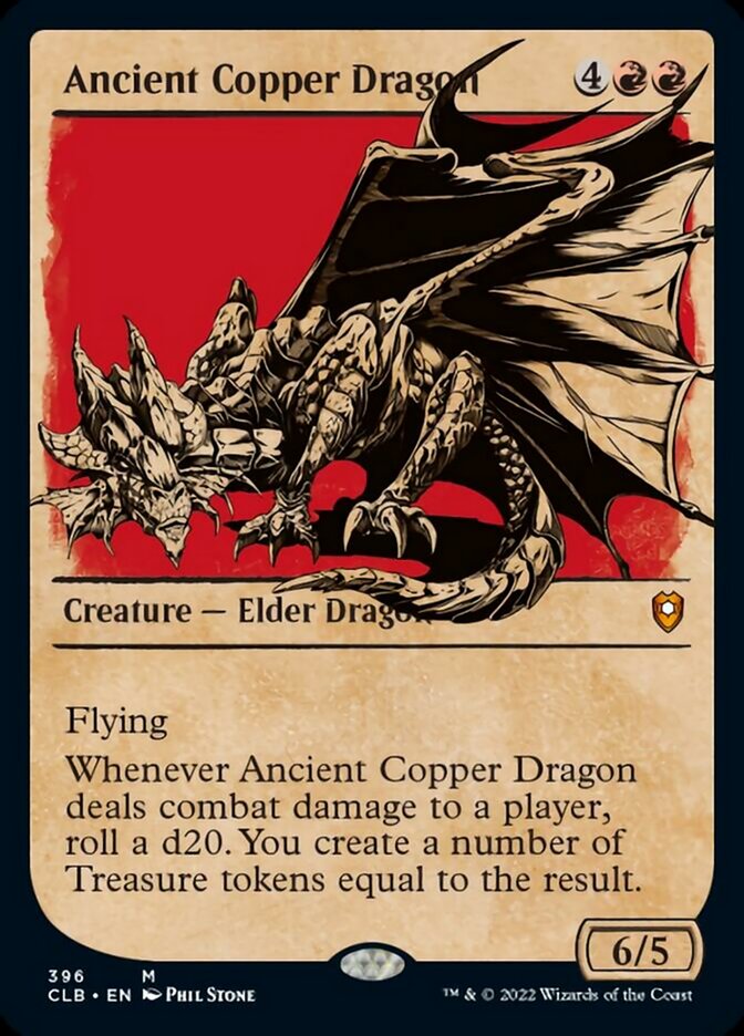 Ancient Copper Dragon (Showcase) [Commander Legends: Battle for Baldur's Gate] | Anubis Games and Hobby