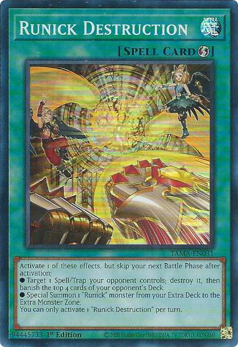 Runick Destruction [TAMA-EN031] Super Rare | Anubis Games and Hobby