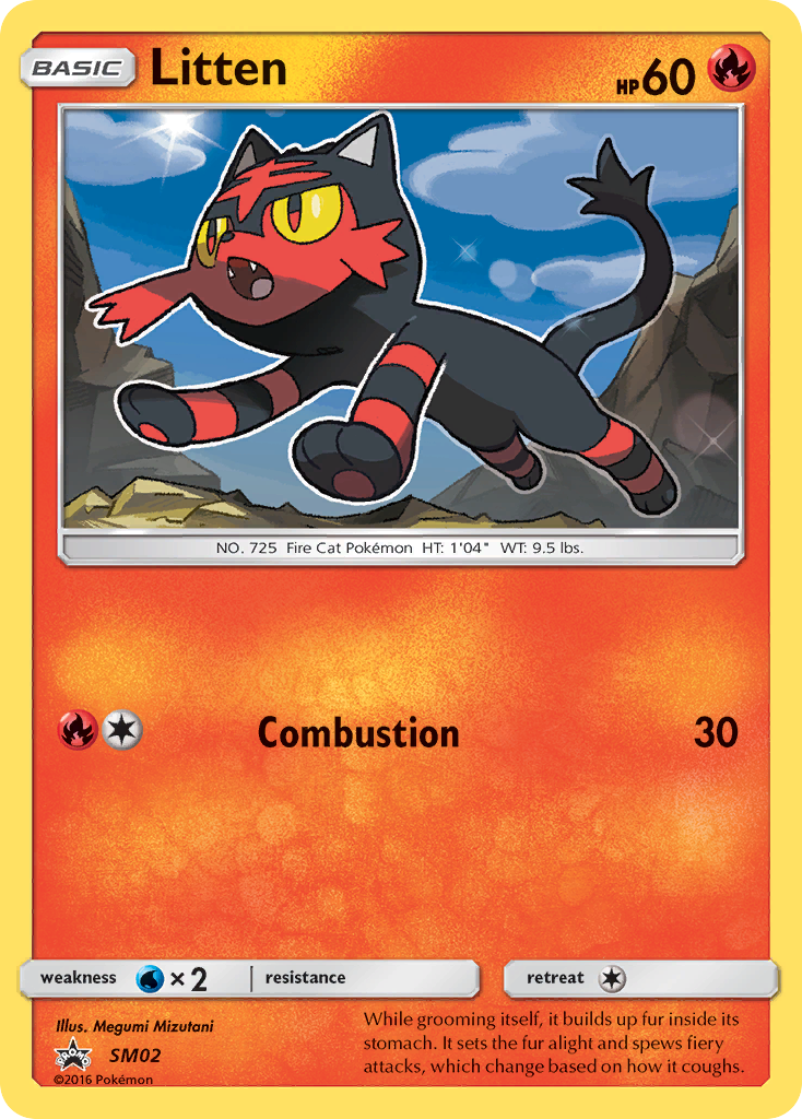 Litten (SM02) [Sun & Moon: Black Star Promos] | Anubis Games and Hobby