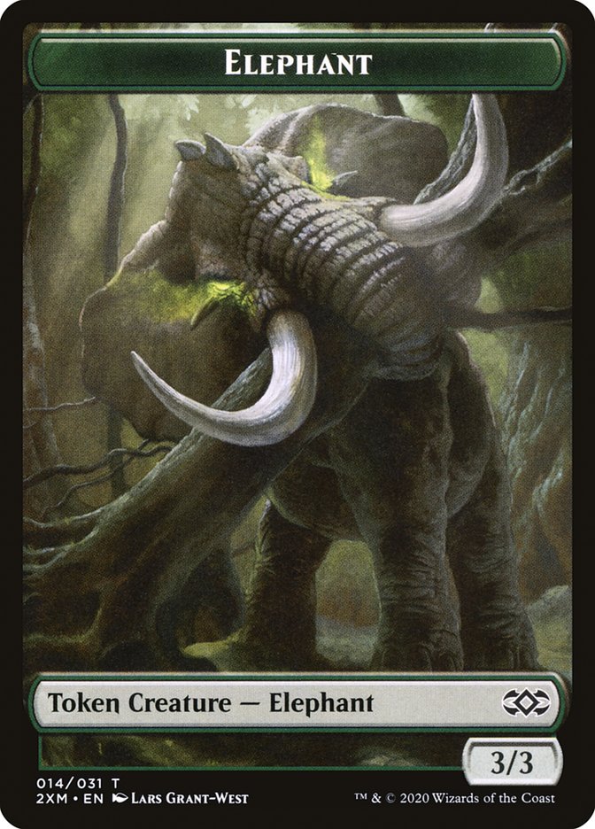 Elephant Token [Double Masters Tokens] | Anubis Games and Hobby