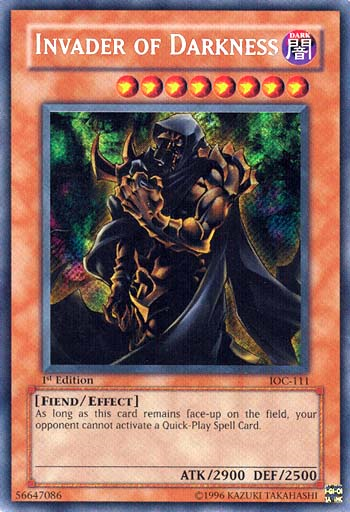 Invader of Darkness [IOC-111] Secret Rare | Anubis Games and Hobby