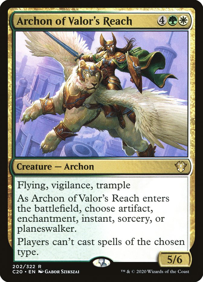 Archon of Valor's Reach [Commander 2020] | Anubis Games and Hobby