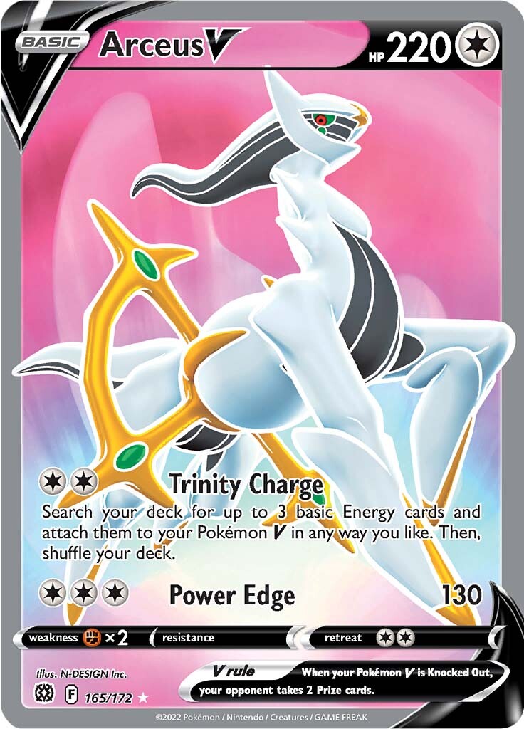 Arceus V (165/172) [Sword & Shield: Brilliant Stars] | Anubis Games and Hobby