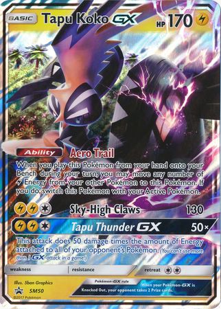 Tapu Koko GX (SM50) (Jumbo Card) [Sun & Moon: Black Star Promos] | Anubis Games and Hobby