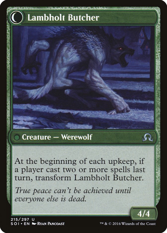 Lambholt Pacifist // Lambholt Butcher [Shadows over Innistrad] | Anubis Games and Hobby