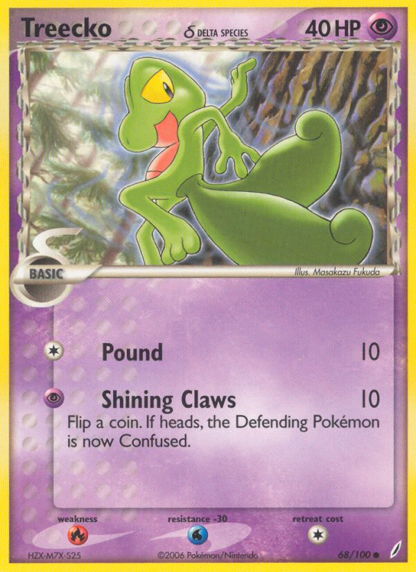 Treecko (68/100) (Delta Species) [EX: Crystal Guardians] | Anubis Games and Hobby