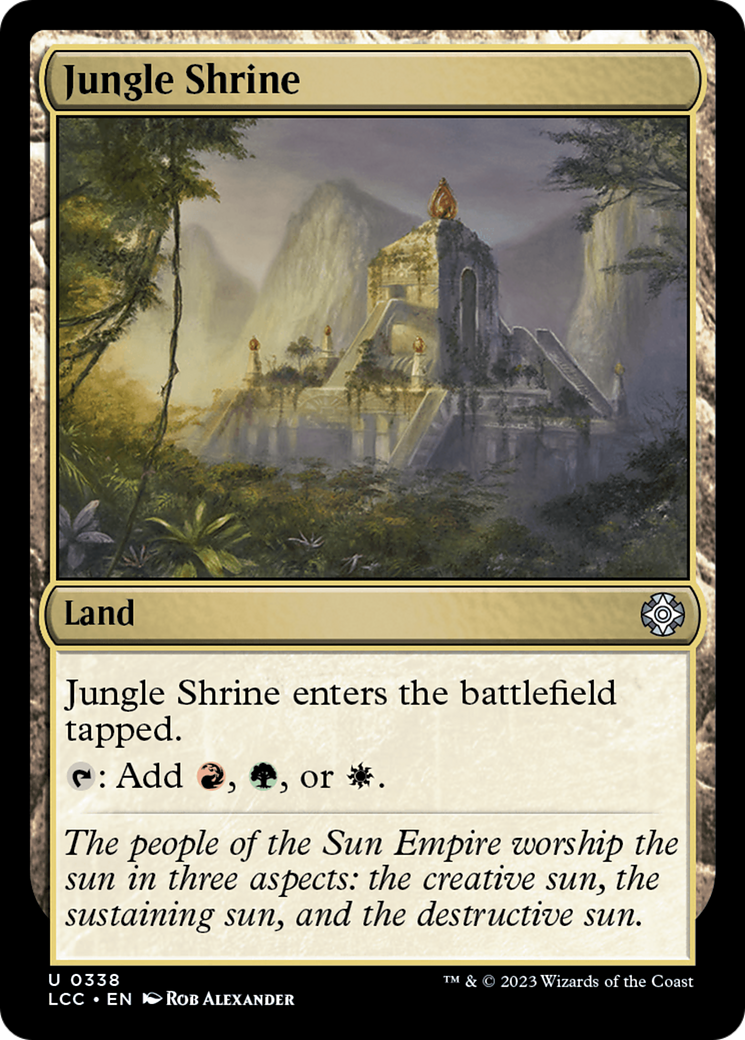 Jungle Shrine [The Lost Caverns of Ixalan Commander] | Anubis Games and Hobby