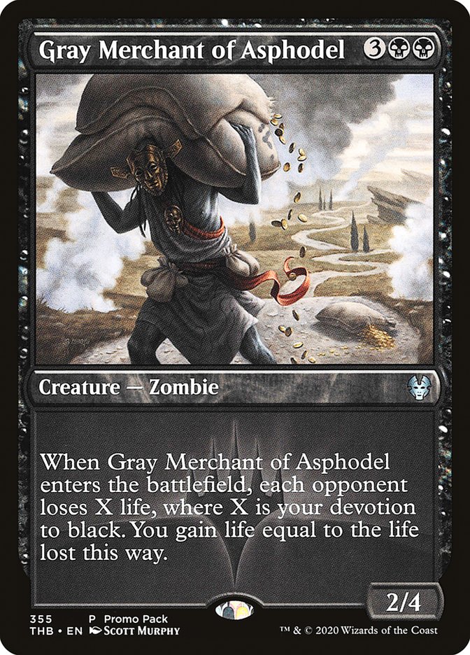 Gray Merchant of Asphodel (Promo Pack) [Theros Beyond Death Promos] | Anubis Games and Hobby