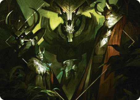 Meeting of the Five Art Card [Streets of New Capenna Art Series] | Anubis Games and Hobby