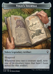 Treasure // Volo's Journal Double-Sided Token [Commander Legends: Battle for Baldur's Gate Tokens] | Anubis Games and Hobby