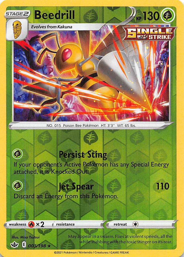 Beedrill (003/198) [Sword & Shield: Chilling Reign] | Anubis Games and Hobby