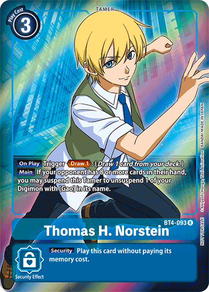 Thomas H. Norstein [BT4-093] (Buy-A-Box Promo) [Great Legend Promos] | Anubis Games and Hobby