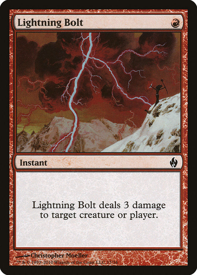 Lightning Bolt [Premium Deck Series: Fire and Lightning] | Anubis Games and Hobby