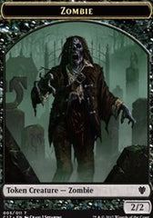 Zombie // Gold Double-Sided Token [Commander 2017 Tokens] | Anubis Games and Hobby