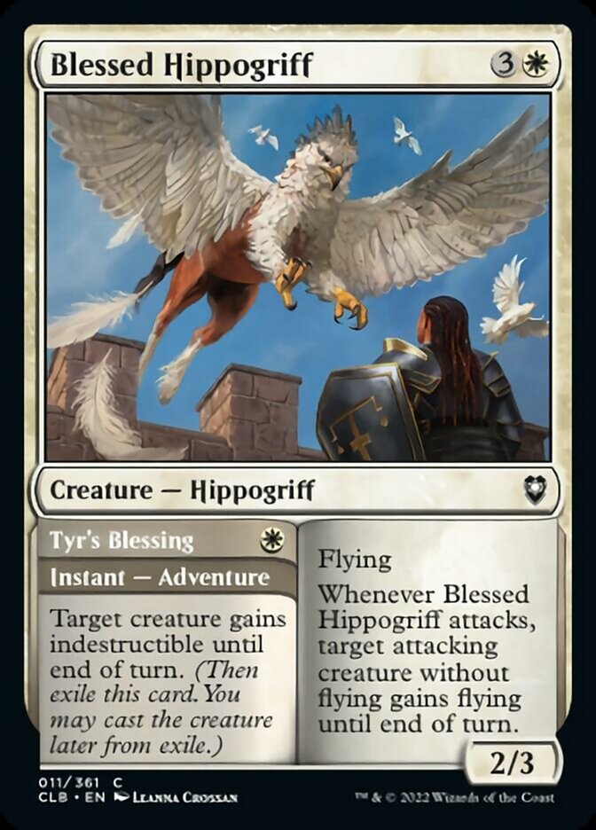 Blessed Hippogriff // Tyr's Blessing [Commander Legends: Battle for Baldur's Gate] | Anubis Games and Hobby