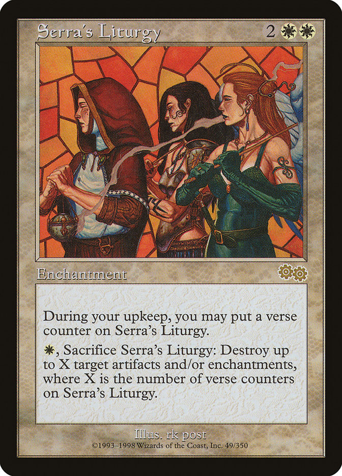 Serra's Liturgy [Urza's Saga] | Anubis Games and Hobby