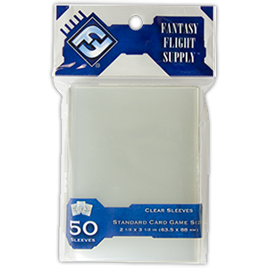 Fantasty Flight Supply Standard Card Game Size (50) (White) | Anubis Games and Hobby