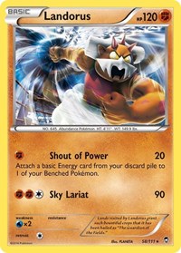 Landorus (58/111) (Theme Deck Exclusive) [XY: Furious Fists] | Anubis Games and Hobby