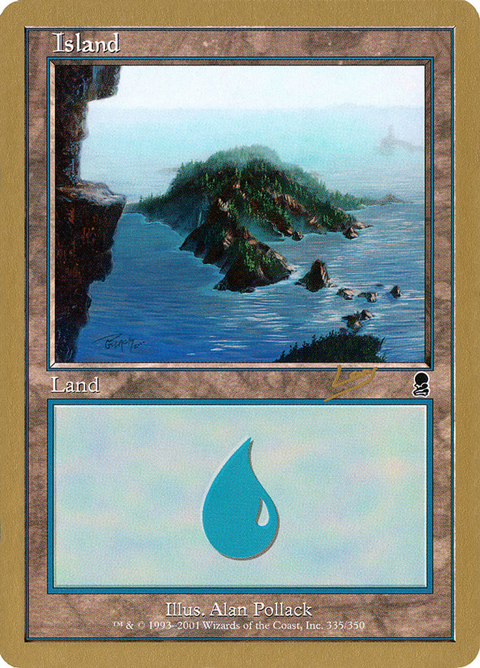 Island (rl335) (Raphael Levy) [World Championship Decks 2002] | Anubis Games and Hobby