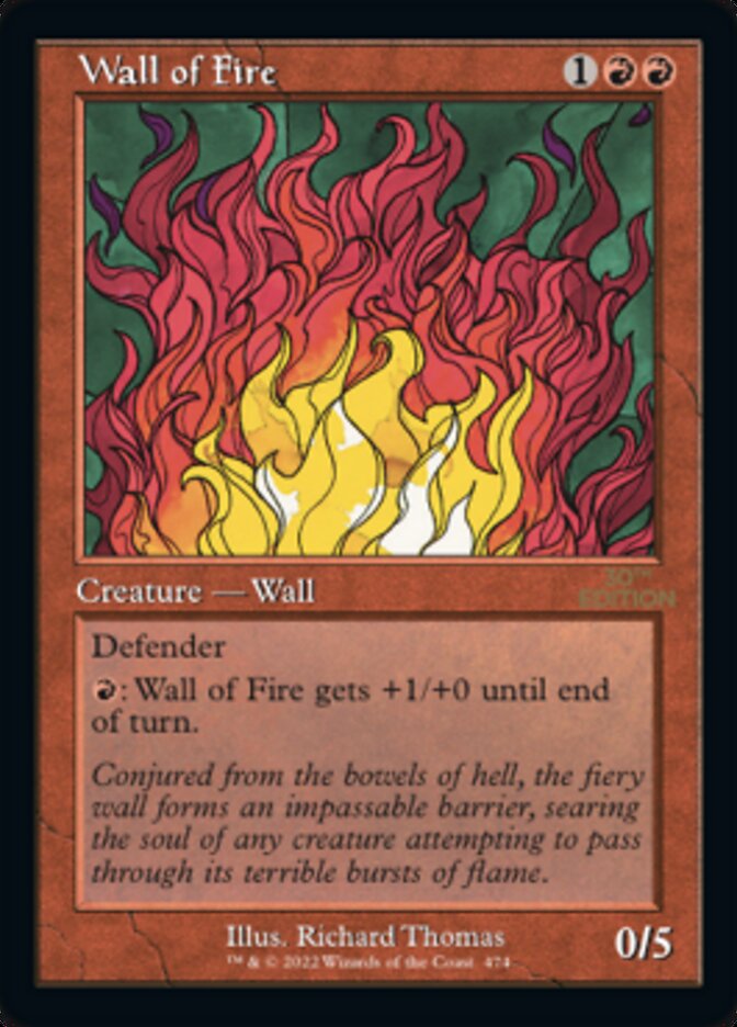 Wall of Fire (Retro) [30th Anniversary Edition] | Anubis Games and Hobby