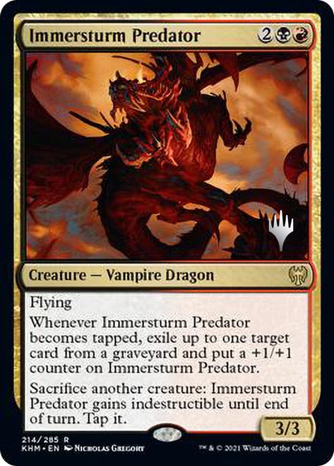 Immersturm Predator (Promo Pack) [Kaldheim Promos] | Anubis Games and Hobby