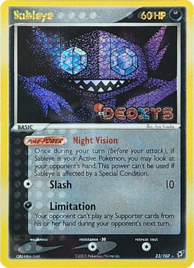 Sableye (23/107) (Stamped) [EX: Deoxys] | Anubis Games and Hobby
