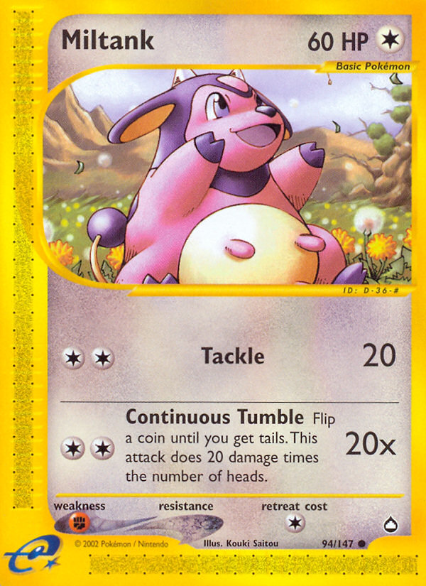 Miltank (94/147) [Aquapolis] | Anubis Games and Hobby