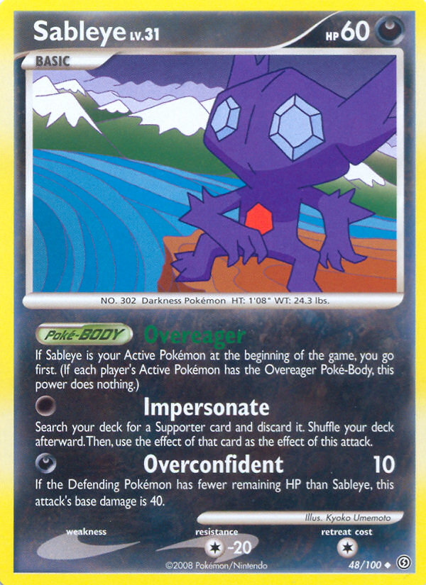 Sableye (48/100) [Diamond & Pearl: Stormfront] | Anubis Games and Hobby