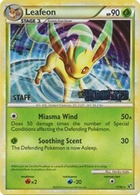 Leafeon (17/90) (Prerelease Promo) [Staff] [Nintendo: Black Star Promos] | Anubis Games and Hobby