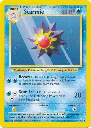 Starmie (64/102) [Base Set Unlimited] | Anubis Games and Hobby