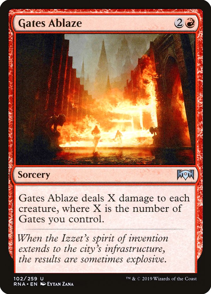 Gates Ablaze [Ravnica Allegiance] | Anubis Games and Hobby