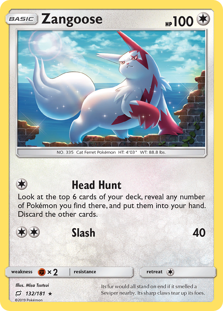 Zangoose (132/181) [Sun & Moon: Team Up] | Anubis Games and Hobby