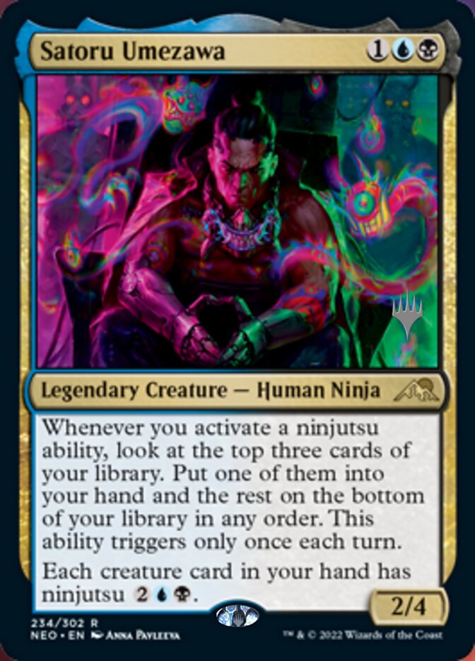 Satoru Umezawa (Promo Pack) [Kamigawa: Neon Dynasty Promos] | Anubis Games and Hobby