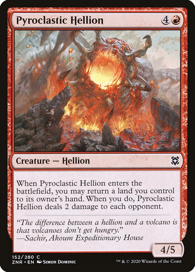 Pyroclastic Hellion [Zendikar Rising] | Anubis Games and Hobby