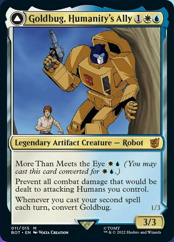 Goldbug, Humanity's Ally // Goldbug, Scrappy Scout [Transformers] | Anubis Games and Hobby