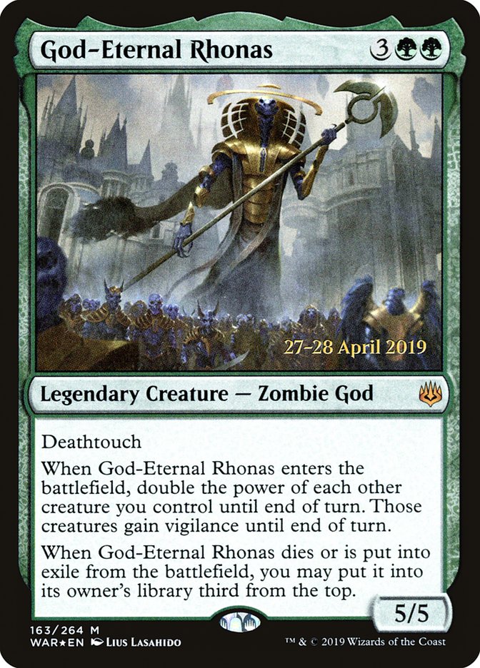 God-Eternal Rhonas [War of the Spark Prerelease Promos] | Anubis Games and Hobby