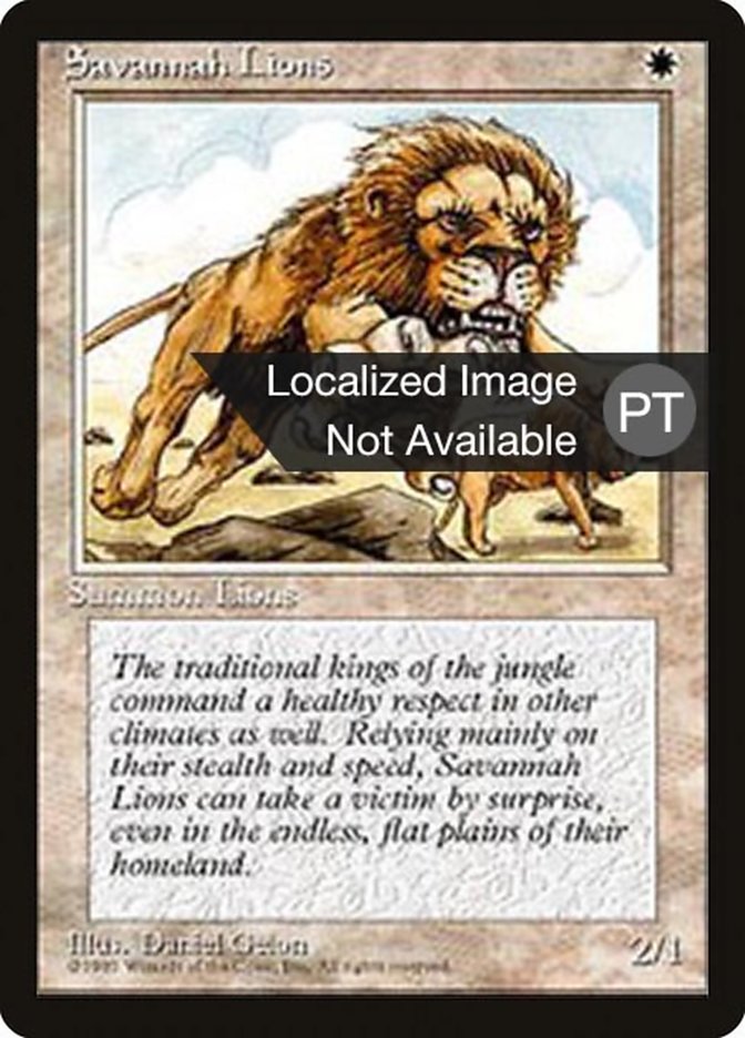 Savannah Lions [Fourth Edition (Foreign Black Border)] | Anubis Games and Hobby