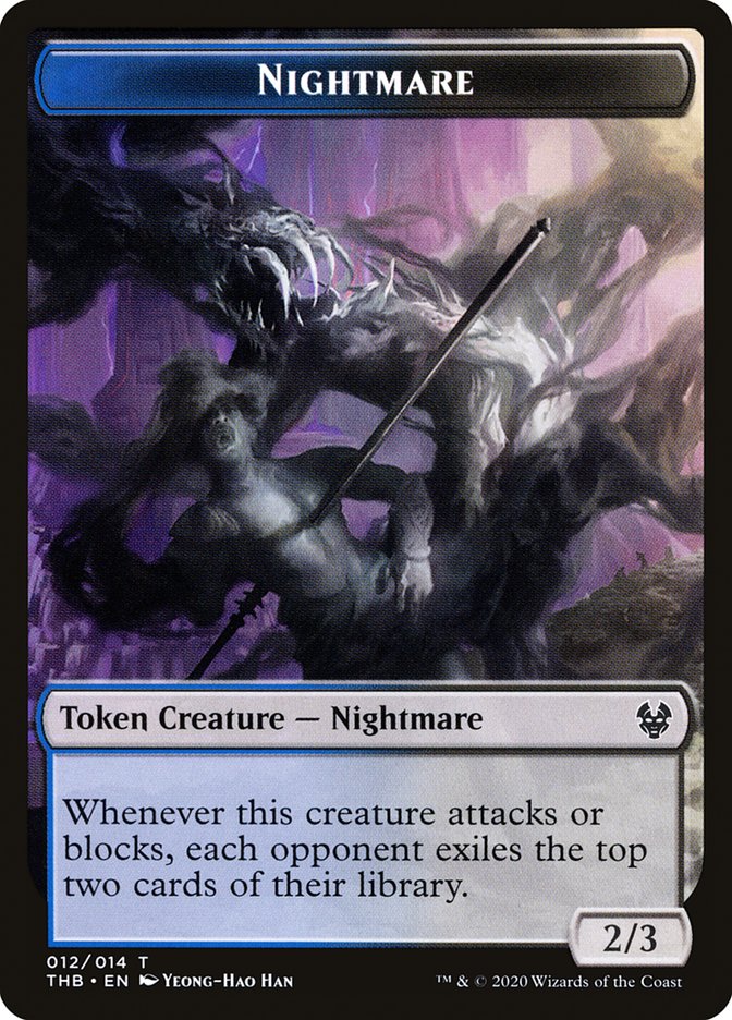 Nightmare Token [Theros Beyond Death Tokens] | Anubis Games and Hobby