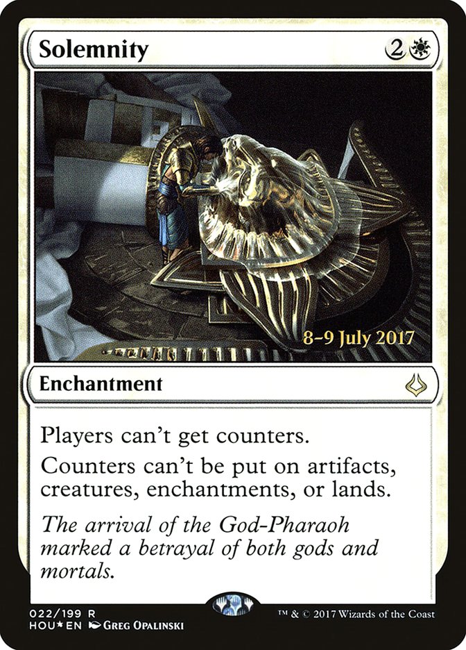 Solemnity [Hour of Devastation Prerelease Promos] | Anubis Games and Hobby