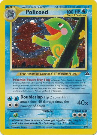 Politoed (8/75) [Neo Discovery Unlimited] | Anubis Games and Hobby