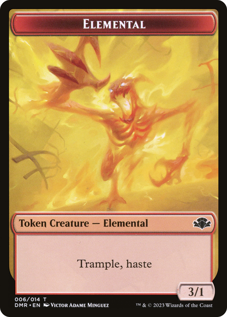 Elemental Token [Dominaria Remastered Tokens] | Anubis Games and Hobby