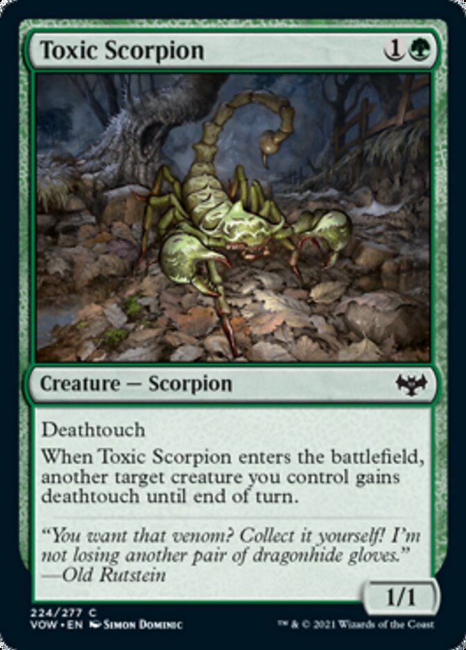 Toxic Scorpion [Innistrad: Crimson Vow] | Anubis Games and Hobby