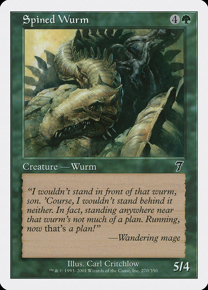 Spined Wurm [Seventh Edition] | Anubis Games and Hobby