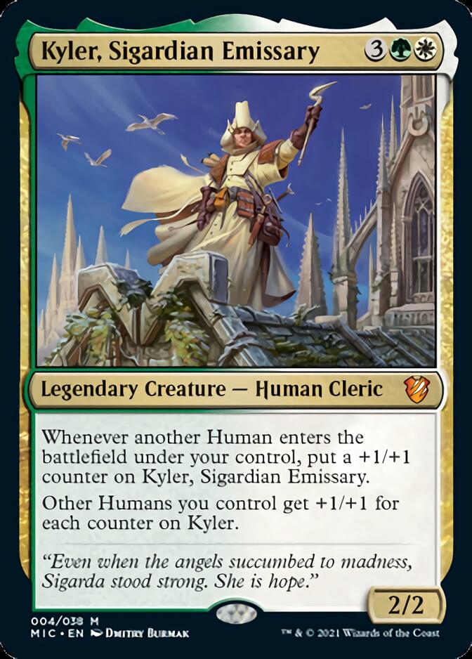 Kyler, Sigardian Emissary [Innistrad: Midnight Hunt Commander] | Anubis Games and Hobby