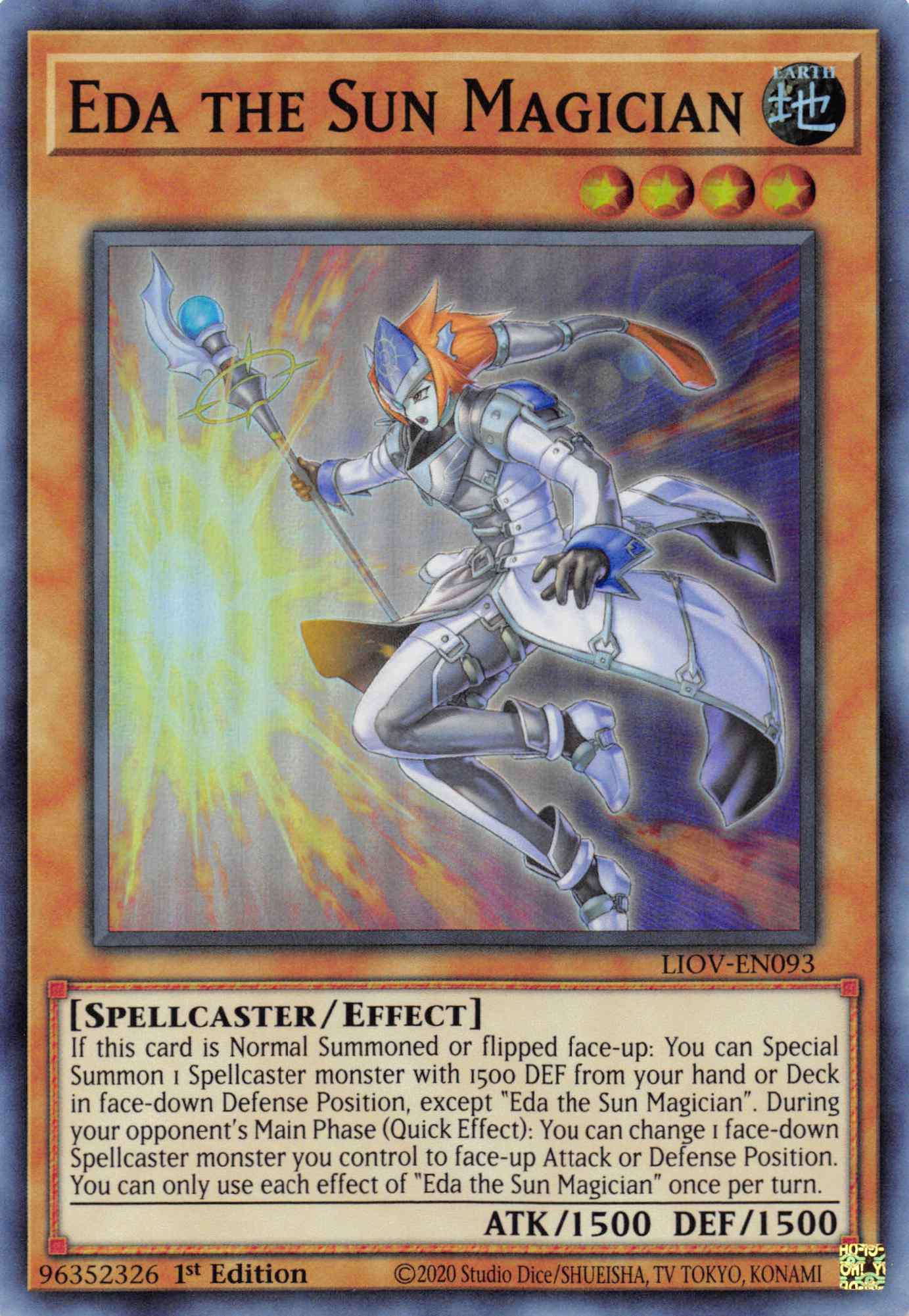 Eda the Sun Magician [LIOV-EN093] Super Rare | Anubis Games and Hobby